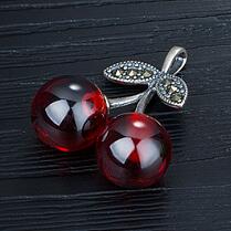 Silver Necklace Garnet Round Beads Natural Stone Fashion Necklace For Women 2020 Statement Choker Charms 20x24mm