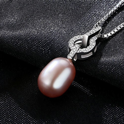 Simple Elegant 925 Sterling Silver Necklace Pearl Necklace for Women Pendants 3 Colors Party Fine Jewelry Beautiful