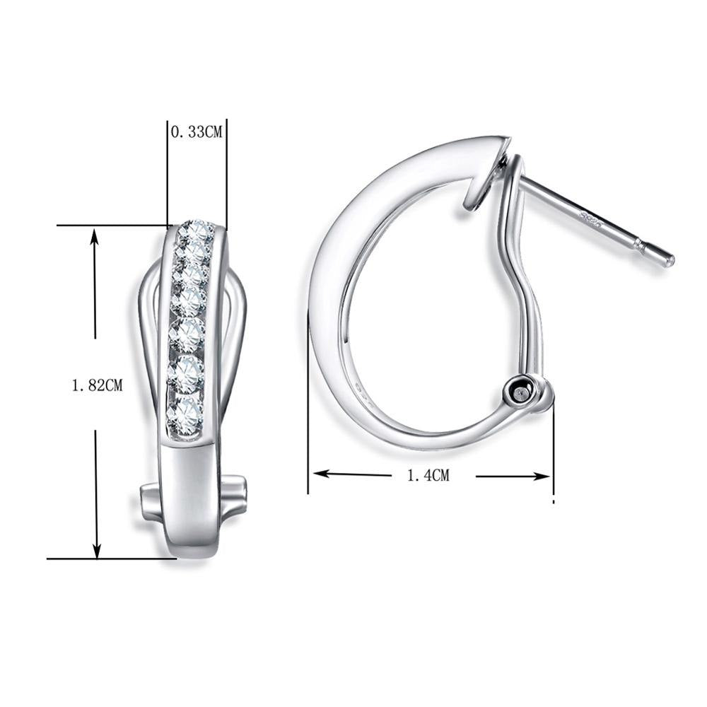 Solid 925 Sterling Silver Clip Earrings for Women 2020 Spring Summer Latest Designer Fine Jewelry Free Dropshipping