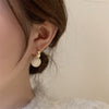 South Korea Design Jewelry Simple Beads Pendant Earrings Elegant Women's Daily Work Accessories