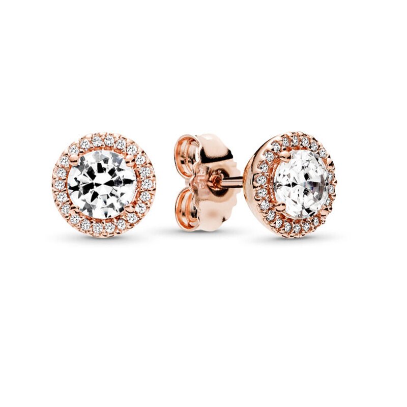 Special Offer 32 Styles Heart Infinity Stud Earring Clear CZ Fit Brand Earrings For Women Wedding Jewelry
