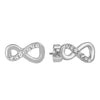 Special Offer 32 Styles Heart Infinity Stud Earring Clear CZ Fit Brand Earrings For Women Wedding Jewelry