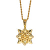 Spiked 8-Ball Pendant Trippie Redd Inspired Spike 8-ball Billiards Pendant Necklace With Tennis Chain Hip Hop Jewelry Men