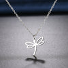 Stainless Steel Necklaces Big Winged Dragonfly Pendants Chain Choker Jewellery Necklace For Women Jewelry Wedding Gifts