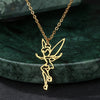 Stainless Steel Necklaces Charm Fairy Hollow Pendant Chain Necklace For Women Jewelry Wedding Party Girl Baby Gifts 1Pcs