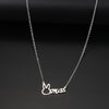 Stainless Steel Necklaces Cute Rabbit Letters Miss Pendant Chain Necklace For Women Jewelry Wedding Party Girls Gifts