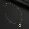 Stainless Steel Necklaces Hollow Kitten Bow Pendants Chain Choker Jewellery Necklace For Women Jewelry Wedding Gifts NEW