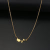 Stainless Steel Necklaces Rose Valentines Pendant Collar Chain Necklace For Women Jewelry Wedding Party Wife Gifts 1Pcs