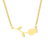 Stainless Steel Necklaces Rose Valentines Pendant Collar Chain Necklace For Women Jewelry Wedding Party Wife Gifts 1Pcs