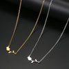 Stainless Steel Necklaces Rose Valentines Pendant Collar Chain Necklace For Women Jewelry Wedding Party Wife Gifts 1Pcs