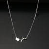 Stainless Steel Necklaces Rose Valentines Pendant Collar Chain Necklace For Women Jewelry Wedding Party Wife Gifts 1Pcs