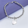 Street wild 925 sterling Silver charms Heart Pendant Bracelets for Women party wedding Original jewelry Holiday gifts