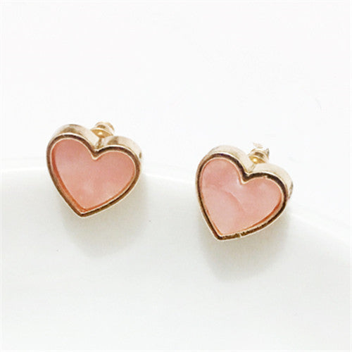 Temperament melting shells girl students love elegant pearl earrings with pink earrings eardrop