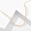 Tocona 1pcs/sets Charming Pearl Stone Chocker Necklace Gold Chain Alloy Metal Wedding Party Jewelry Gift Accessories 8891