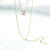 Trendy ORIGINALLY Y Necklaces Double Chain Crystals from Swarovski Long Pendants Gold Color Chain For Women Wedding Chic Gift