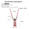 Turkish Natural Stone Beads Long Necklace Vintage Tassels Jewelry For Women Wedding Nigeria Beads Pendant Flower Choker 2022 New
