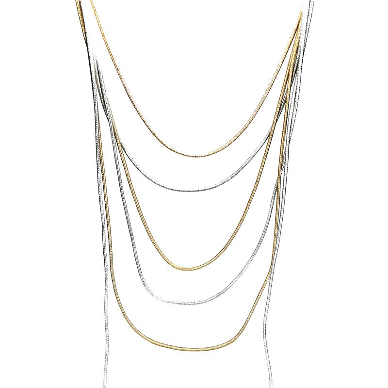 UKEBAY  Jewelry Designer Handmade Necklaces Women Gold Alloy Chains Long Necklaces Party Wedding Clothes Accessories
