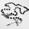 Vampire Ankh Rosary,Occult Vamp Goth Ankh Beads Bat Gothic Vampire Vampiric Beaded Egyptian Tradgoth Kemet Jewelry Gift Handmade