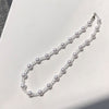 Vintage Baroque Irregular Pearl Choker Metal Heart Pendant Green Rhinestone Necklace for Women HUANZHI 2022 Wedding Jewelry