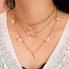 Vintage Carved Coin Thick Chain OT Buckle Necklace Bohemian Punk Metal Coin Collar Choker Necklace  Women Punk Jewelry