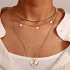Vintage Carved Coin Thick Chain OT Buckle Necklace Bohemian Punk Metal Coin Collar Choker Necklace  Women Punk Jewelry
