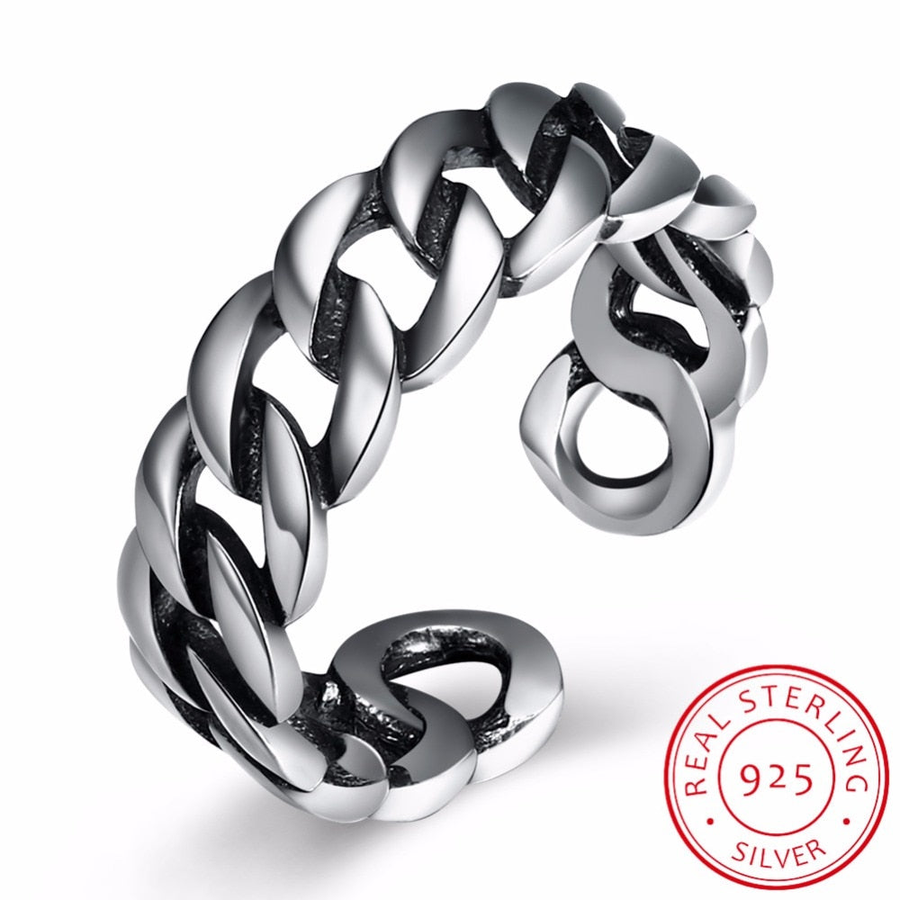 Vintage Design 925 Sterling Silver Opening Finger Ring Woman Fine Party Jewelry Birthd gift drop shipping anel bague