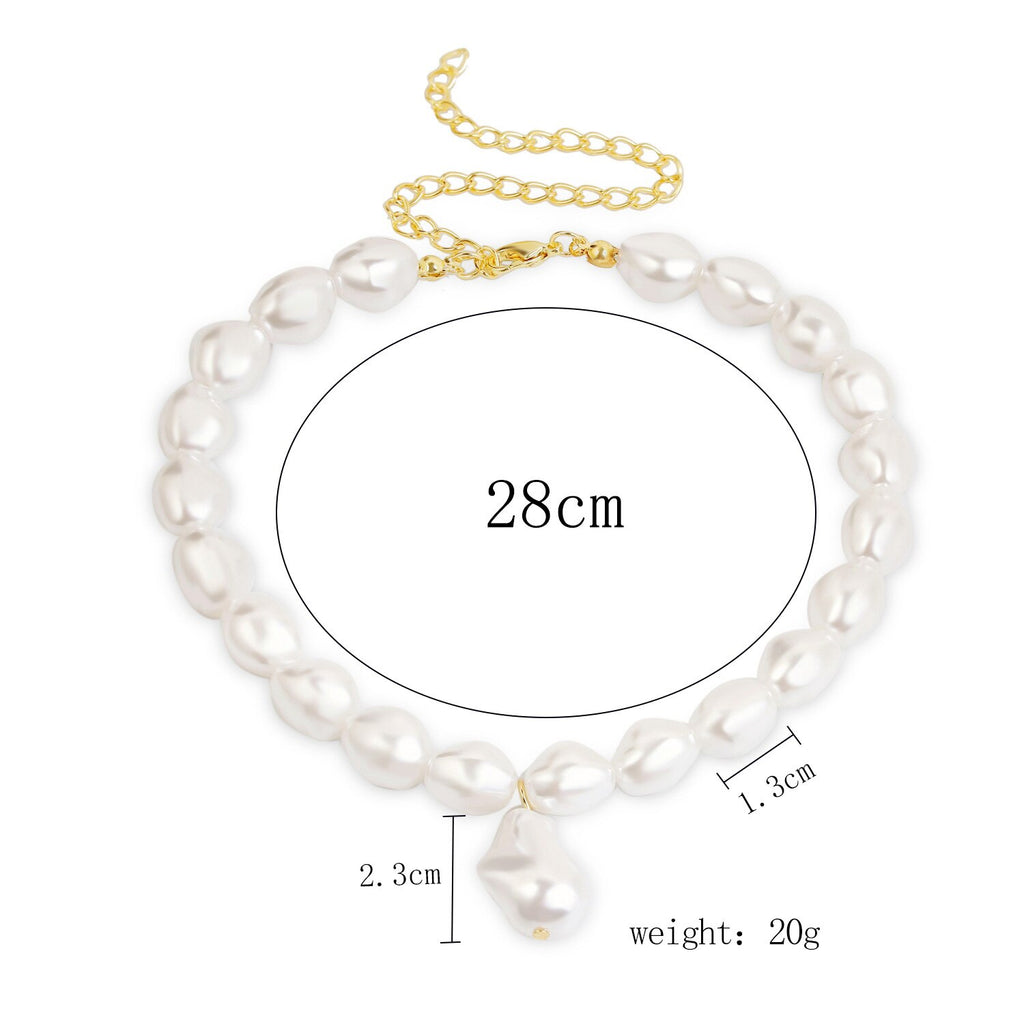 Vintage Imitation Pearl Choker Necklaces Chain Goth Collar For Women Charm Party Wedding Jewelry Gift Accessories Bijoux