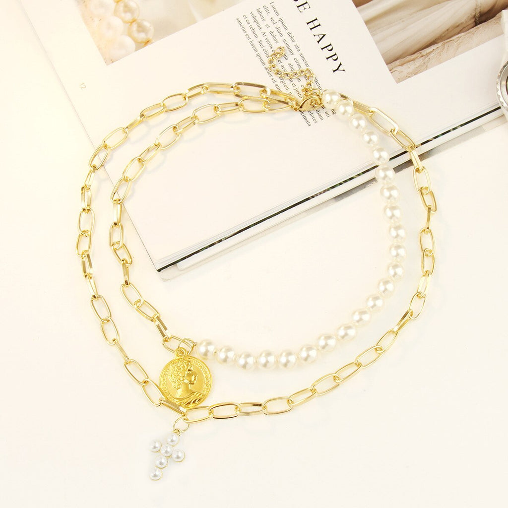 Vintage Imitation Pearl Choker Necklaces Chain Goth Collar For Women Charm Party Wedding Jewelry Gift Accessories Bijoux