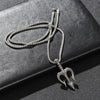 Vintage Neptune Poseidon Necklace  Jewelry Ancient Greece Amulet Trident Pendant Necklace Men Lucky Charm Gift for Sailor