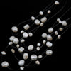 Wedding Jewelry Bridal Choker Necklace Real Natural Freshwater Multi-layer Pearl Necklace for Women Wedding Bride Necklace