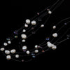 Wedding Jewelry Bridal Choker Necklace Real Natural Freshwater Multi-layer Pearl Necklace for Women Wedding Bride Necklace
