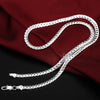 Fine 925 Sterling Silver 6MM full snake chain Necklace Bracelet Jewelry For Women Men Sets Wedding Gift