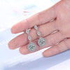 925 Stamp Silver Color Zircon Earrings Water Earring Women Wedding Jewelry Engagement Gift Christmas
