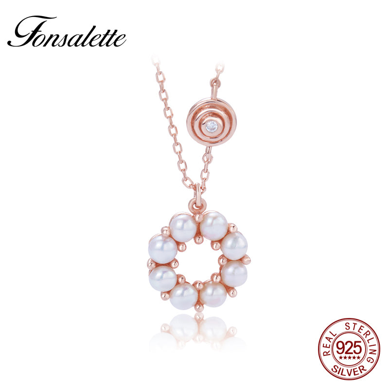Wholesale Luxury Pearl Necklaces Hollow Sunflower Choker Necklace Bead Flower Jewelry for women Gift ZK40