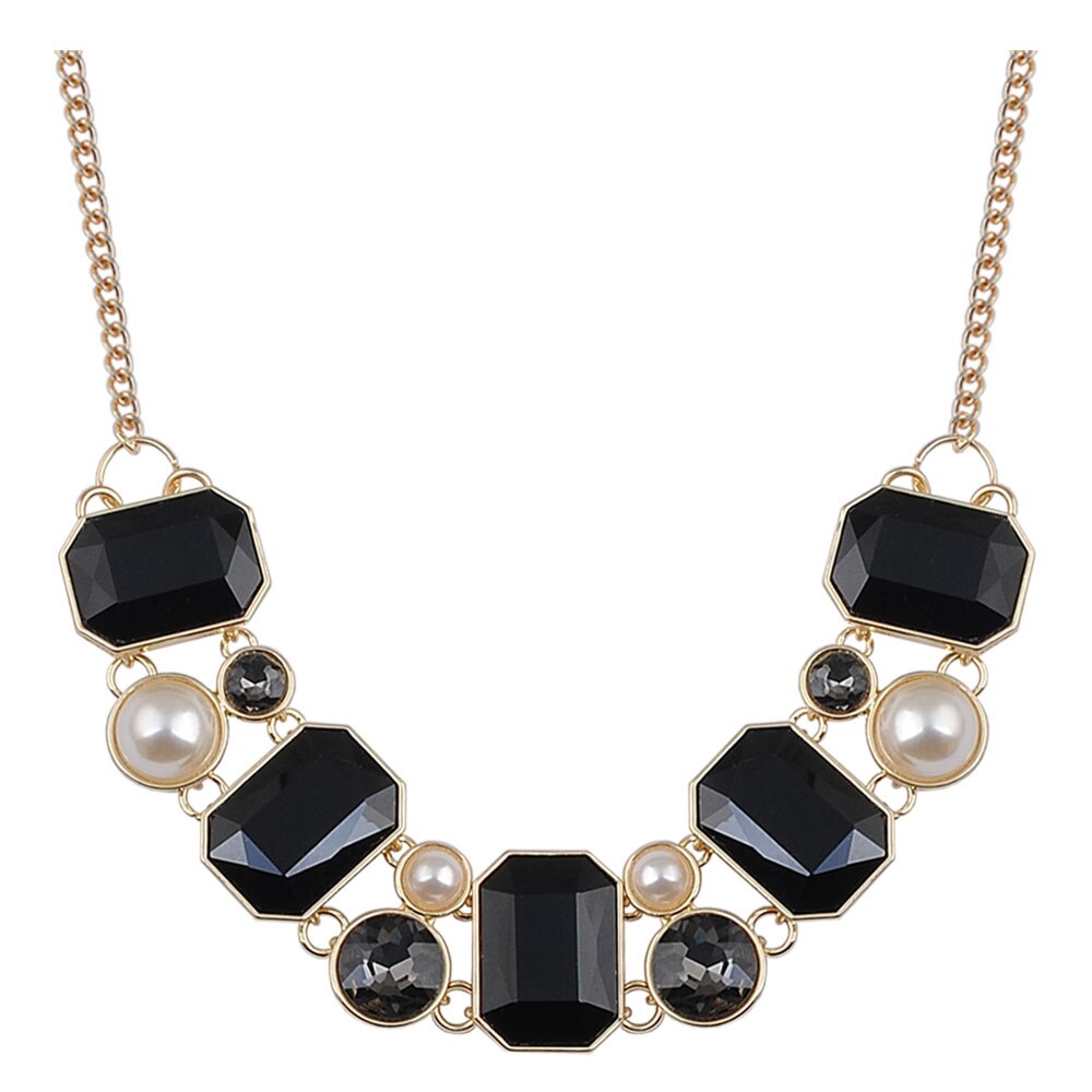 Women Necklace Crystal Statement Short Necklace Geometry Women Party Wedding Jewelry