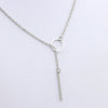 Women's Casual Short Necklace Double Bohemian Cross Pendant U Shape Round Cross Shiny Elegant Wedding Clavicle Thailand