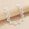 Woven Simulated Pearl Bridal Wedding Accessories Vintage Clavicle Chain Necklace For Women Gifts Jewelry 2022 Bijouterie