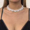 Woven Simulated Pearl Bridal Wedding Accessories Vintage Clavicle Chain Necklace For Women Gifts Jewelry 2022 Bijouterie