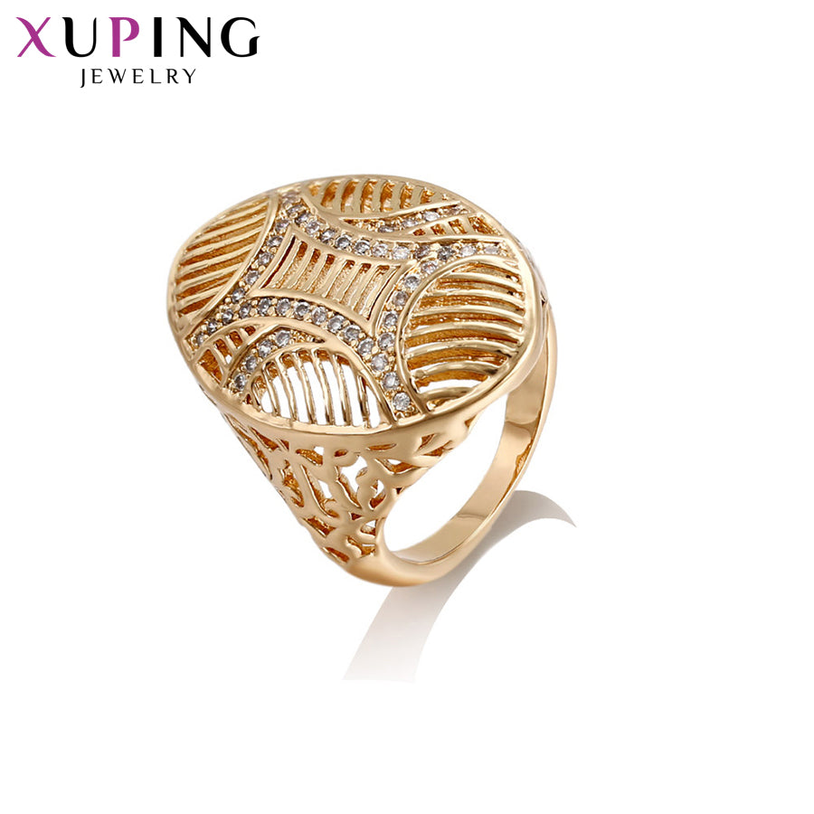 Xuping Fashion Ring Retro Design Charm Style Ring for Girl Women Gold Color Plated Rings Gift for Valentine's D S64-5-14409
