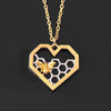 YIZIZAI love Cute Honey Bee Pendant Necklace Jewelry Creative Insect Peach Heart Sweater Chain Necklace Wedding Gift