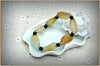 Natural Agate Bracelets Yellow Women And Men Anniversary Bracelets For Couples Classic Crystal Agate Stone Jewelry Bag