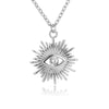 Zircon Evil Eye Necklaces For Women Zirconia Sun Pendant Gold Chain Choker Wedding Punk Jewelry Daily Accessories Birthday Gift
