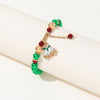 kirykle Christmas bracelet for women Christmas bell elk pendant bracelet Holiday party Strand Bracelets jewelry gifts