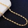 925 Sterling Silver 18K Gold 2MM flat Clavicle chains Necklaces for Men Women wedding Jewelry Christmas gifts 40-75cm