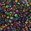 100Pcs/Lot Trendy  Acrylic Square Alphabet Beads Large Hole Letter Loose Spacer Bead Jewelry Handmade Bracelet Making Supplies