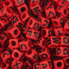100Pcs/Lot Trendy  Acrylic Square Alphabet Beads Large Hole Letter Loose Spacer Bead Jewelry Handmade Bracelet Making Supplies