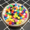 100pcs 6x8mm  Bracelet Accessories Children Gift Handcraft Department Round Shape Acrylic Sugar Beads Jewelry
