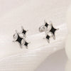 1Pcs Black Drop Glazed Star Star Ear Bone Ear Buckle Sweet Cool Punk Mini Stud Earrings for Women Personality Jewelry