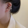 1Pcs Silver Color No-Piecing Zircon Tassel Clip Earring for Women Girl S925 Silver Needle Long Ear Line Ear Cuff Jewelry Gifts