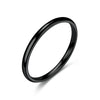 2-4mm Classic Stainless Steel Rings For Women Men Simple  Titanium Punk Couple Rings Wedding Party Jewelry Accessories